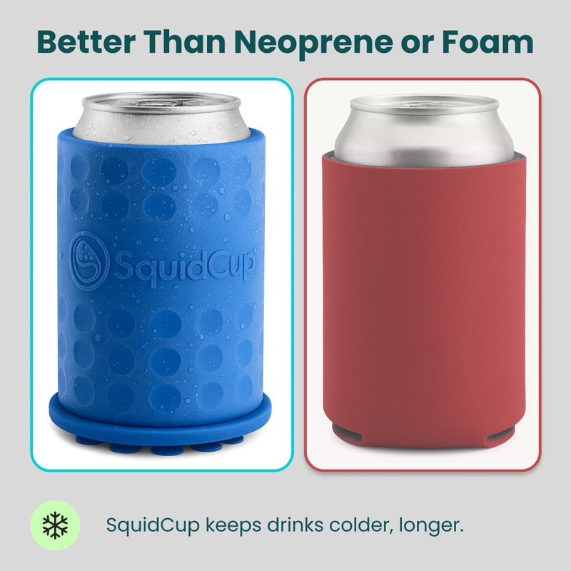 SquidCup Sqoozie Non-Tipping Insulated Boat Can Holder (Island Blue, Standard) Portable, Magnetic & Suction for SUP's, Kayaks, RVs, ATV, Garage and More - Image 5
